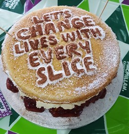Cake for charity at Cortech